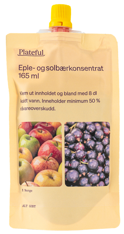 Eple og Solbær Konsentrat 165ml Plateful