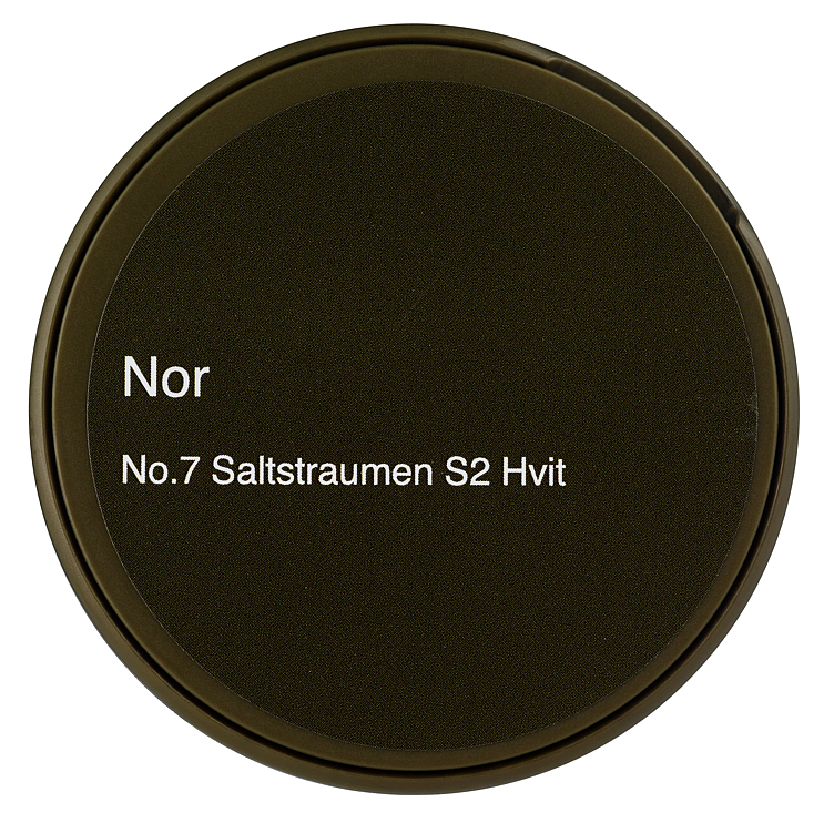Nor, No.7 Saltstraumen S2, Hvit Snus med Lakris og Viol