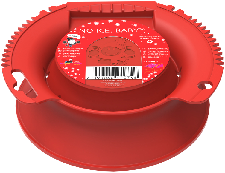 No Ice, Baby™ Basic - Smart Isskrape, 1 Del, (ral 3028), Pure Red, 120 g