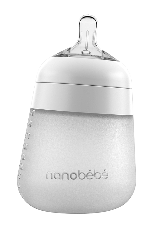 Nanobébé Tåteflaske Flexy Silicone 270ml Hvit 1 stk