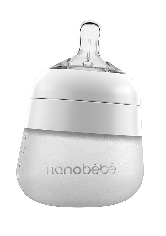 Nanobébé Tåteflaske Flexy Silicone 150ml Hvit 1 stk