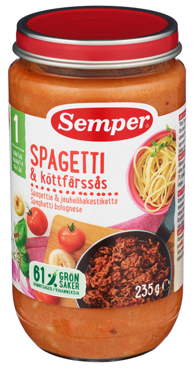 Semper Spagetti & Kjøttdeigsaus 1 År