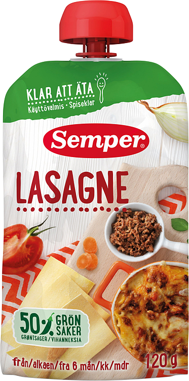 Semper Barnmat Lasagne Rte