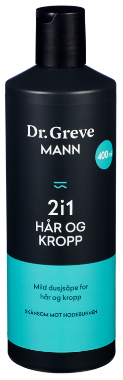 Dr Greve Mann 2i1 Hår og Kropp 400ml