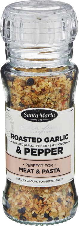 Bilde av Roasted Garlic Pepper Kvern 80g Santa Maria