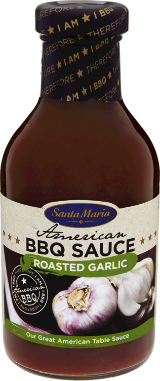 Bbq Sauce Roasted Garlic 440g Santa Maria