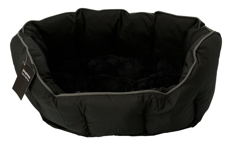 Seng Buddy Oval Svart/grå 50x40x20cm S