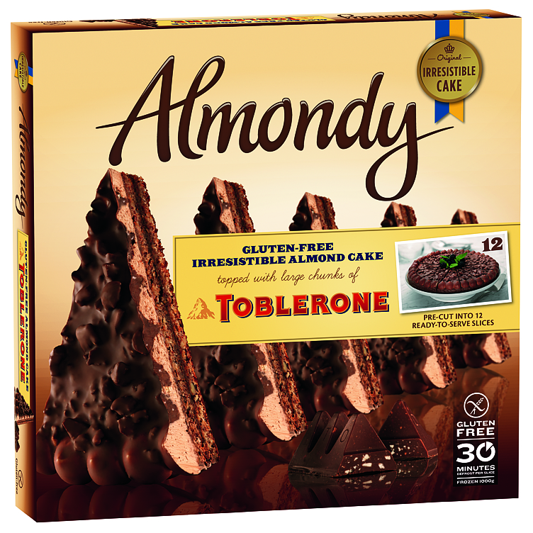 Mandelkake Toblerone Oppdelt Almondy
