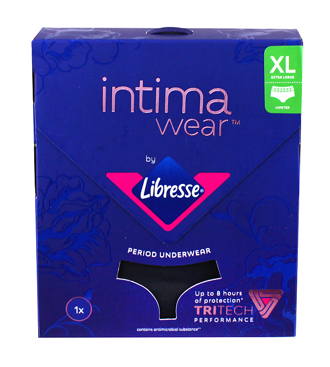 Libresse Intimawear Hipster Black Stl Xl