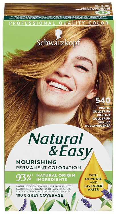 Natural & Easy 540 Gullbrun Hårfarge
