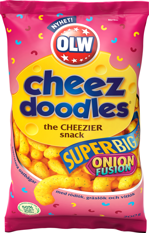 Olw Super Cheez Doodles Onion Fusion 200g