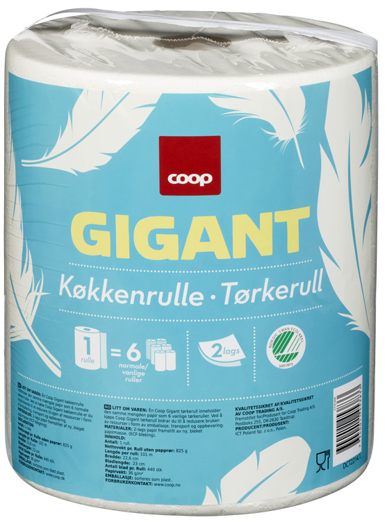 Giant Kitchen Roll 440 Sh 1stk Coop