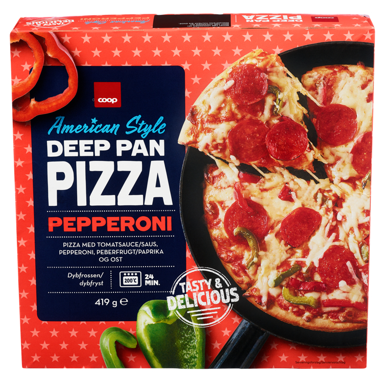 Deep Pan Pepperoni Pizza 419g