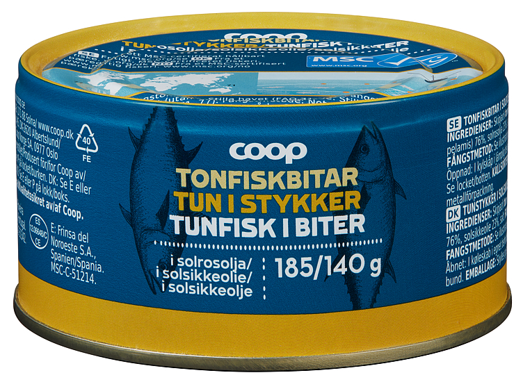 Tuna Chunks In Oil Msc Skipjack