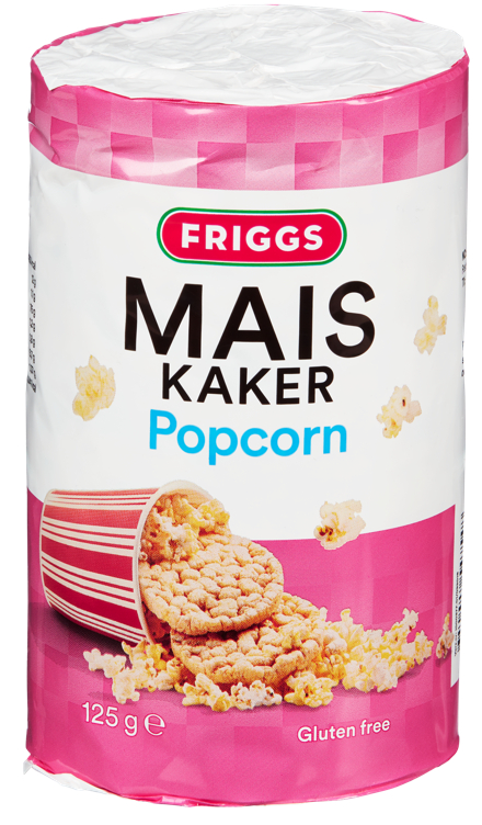 Friggs Maiskake Popcorn 125g