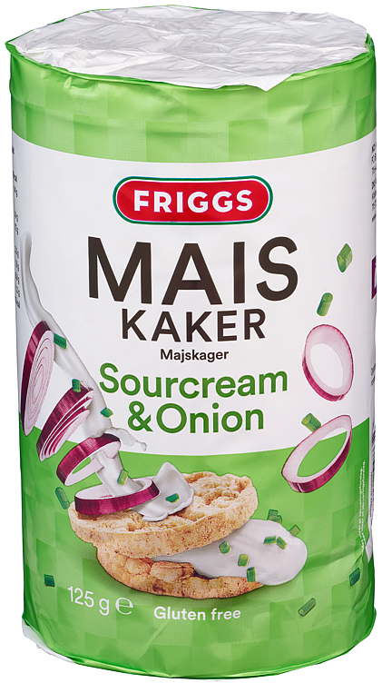Friggs Maiskaker Sourcream & Onion 125g