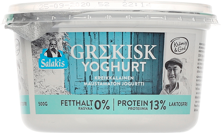 Salakis Grekisk Yoghurt 0% 500 g