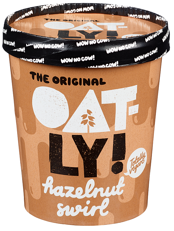 Hazelnut Swirl Ice Cream 500ml Oatly