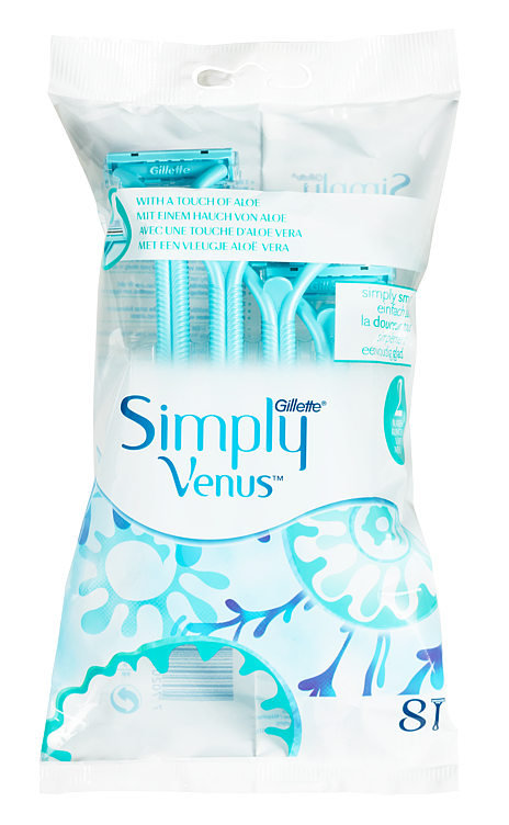 Engangshøvel Simply Venus 2 8p Srp Gillette