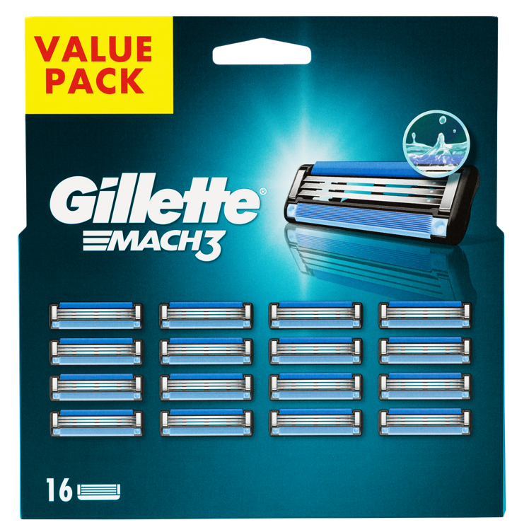 Barberblader Mach3 16pk.big bx Gillette