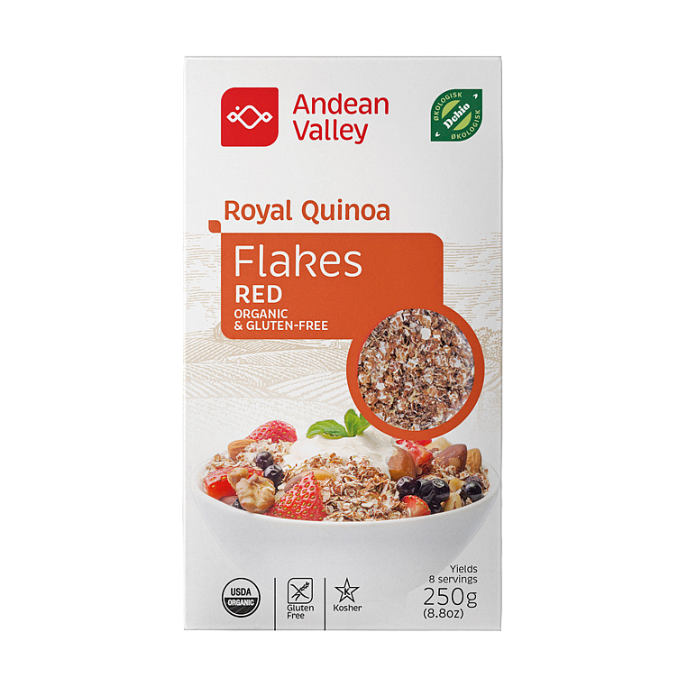 Quinoa Rød Flak Økologisk 250g Andean Valley