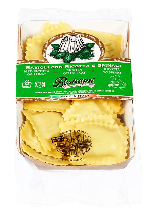 Ravioli m/Ricotta & Spinat 250g Bertagni