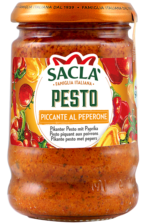 Pesto Al Chilli \pesto Piccante Al Peperone 190g Sacla