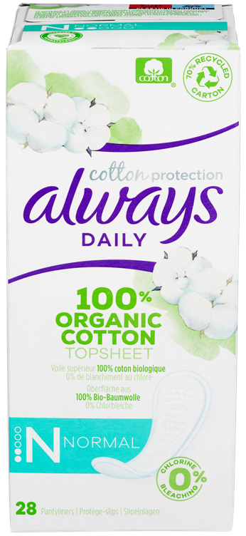 Truseinnlegg 100% Organic Cotton Normal Always