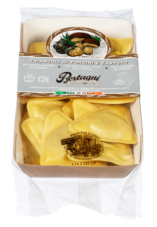 Triangoli m/Steinsopp & Trøffel 250g Bertagni