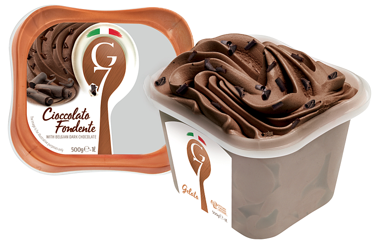 Cioccolato Fondente 1l G7 Ekte Italiensk Iskrem