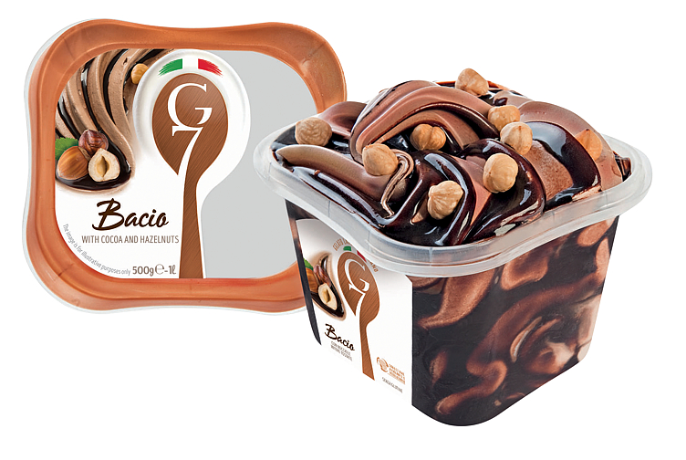 Bacio 1l G7 Ekte Italiensk Iskrem