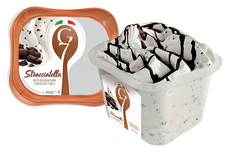 Stracciatella 1l G7 Ekte Italiensk Iskrem