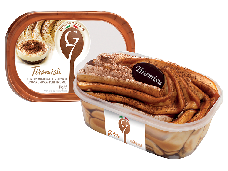 Tiramisu 2l G7 Ekte Italiensk Iskrem