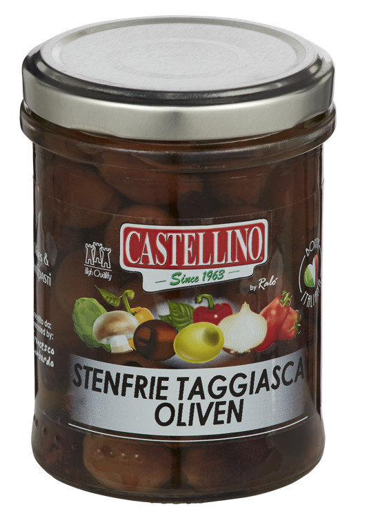 Oliven Taggiasca i Olje u/Sten 180g Castellino