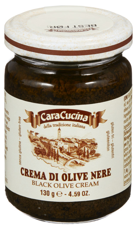 Oliven-krem Sort 130g Caracucina
