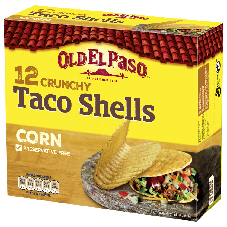 Old El Paso 12 Taco Shells 156g