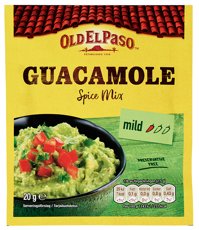 Old El Paso Guacamole Spice Mix 20g
