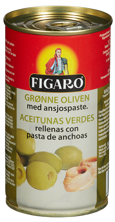 Oliven m/Ansjos 350g Figaro