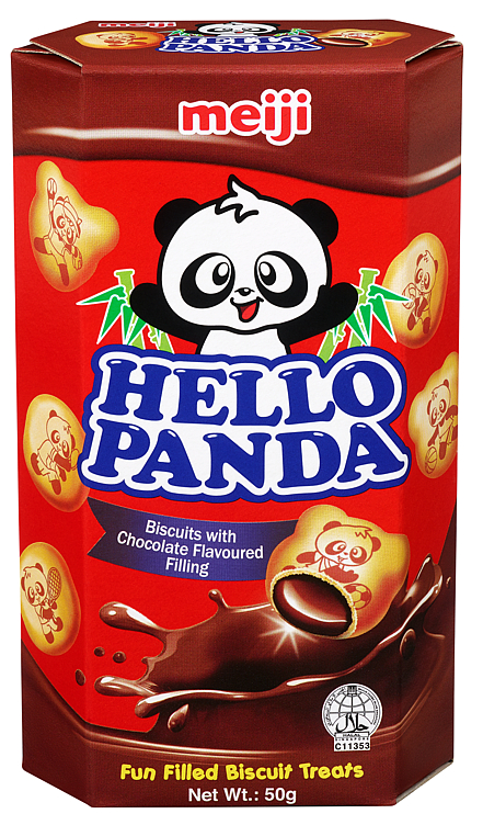 Kjeks m/Sjokolade 50g Hello Panda