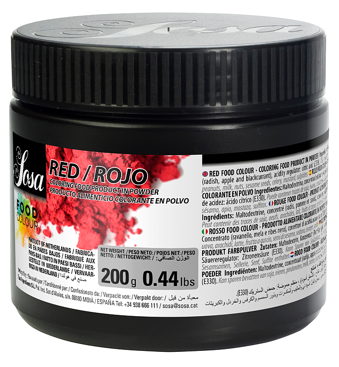 Rødt Farge Pulver Naturlig Sosa 200g