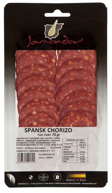 Spansk Chorizo 70g