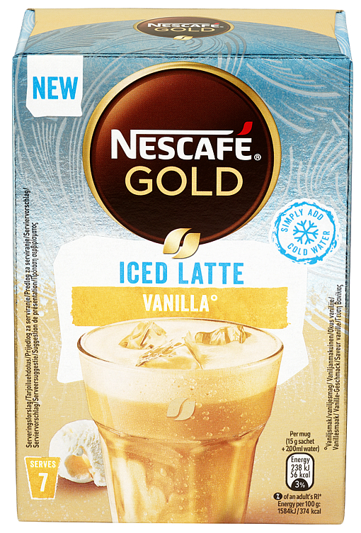 Nescafe Gold Iced Latte Vanilla 105g