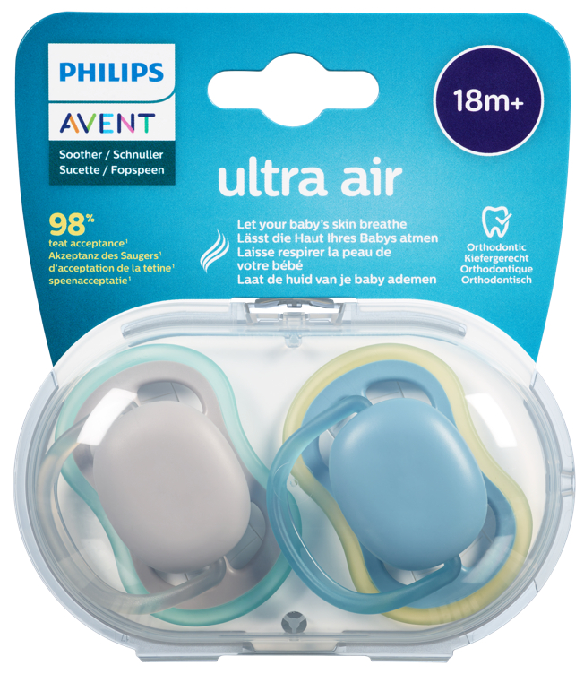 Philips Avent Narresmokk Ultra Air 18mnd Neutral 2stk