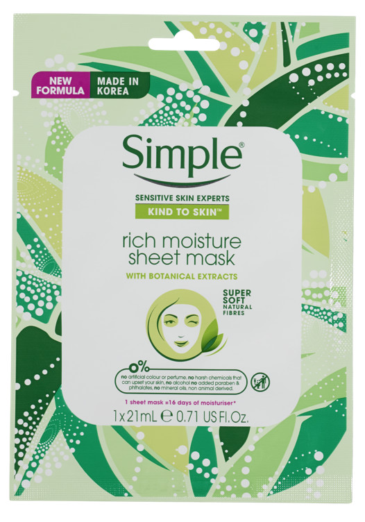 Simple Rich Moisture Sheet Mask 21 ml
