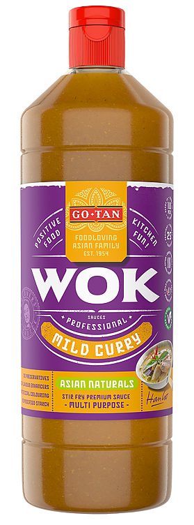 Go-tan Woksaus Mild Curry 6x1l