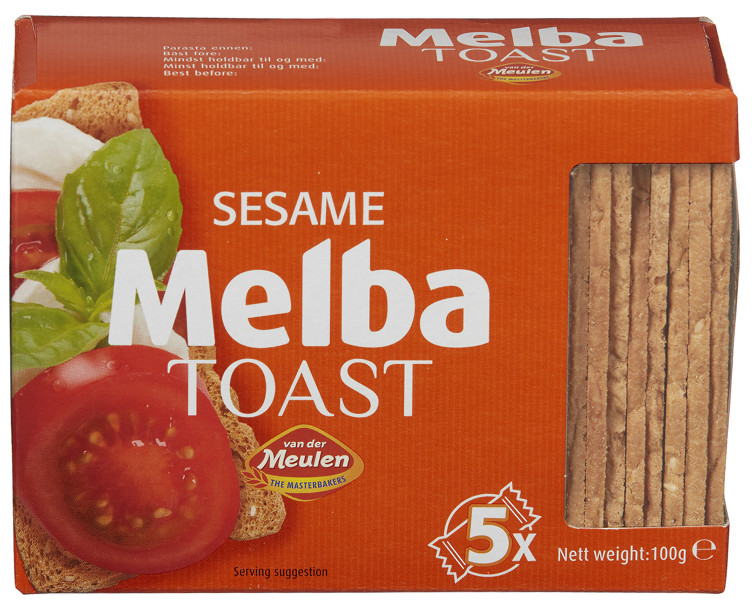 Melba Toast m/Sesamfrø 100g Meulen