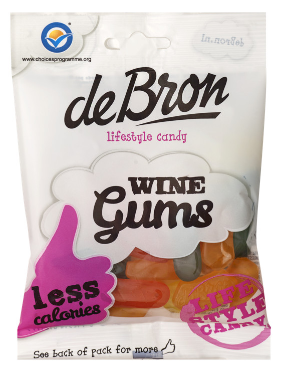 Wine Gums Sf 100g De Bron