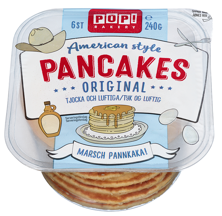 Pop! Bakery American Pancakes 240g
