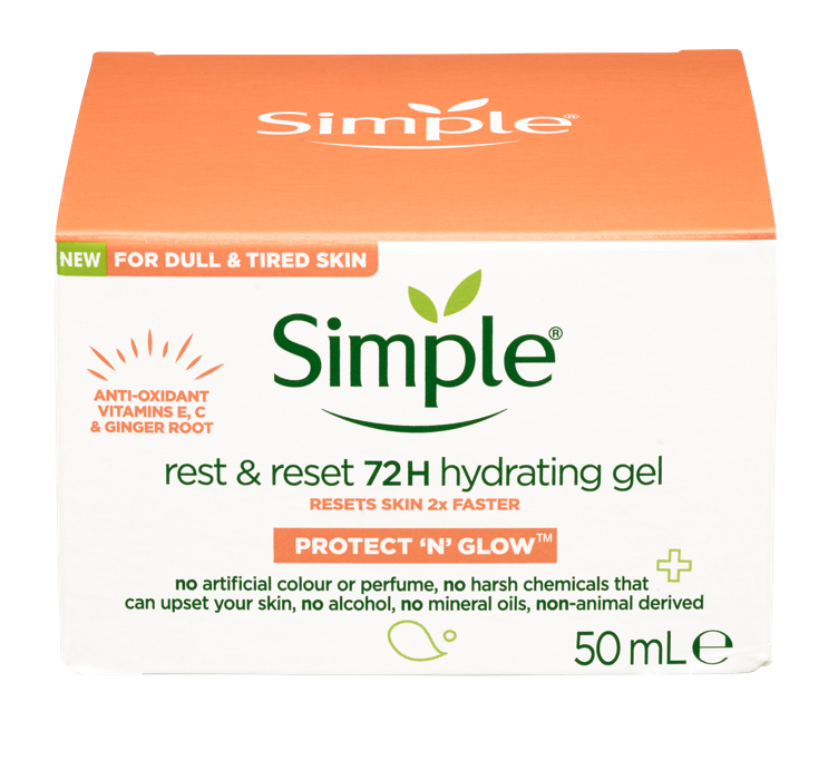 Simple Rest & Reset 72h Hydrating Gel 50ml