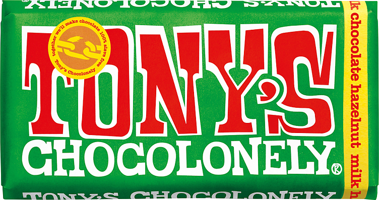 Tony's Chocolonely Mjölkchoklad Hasselnöt 180g